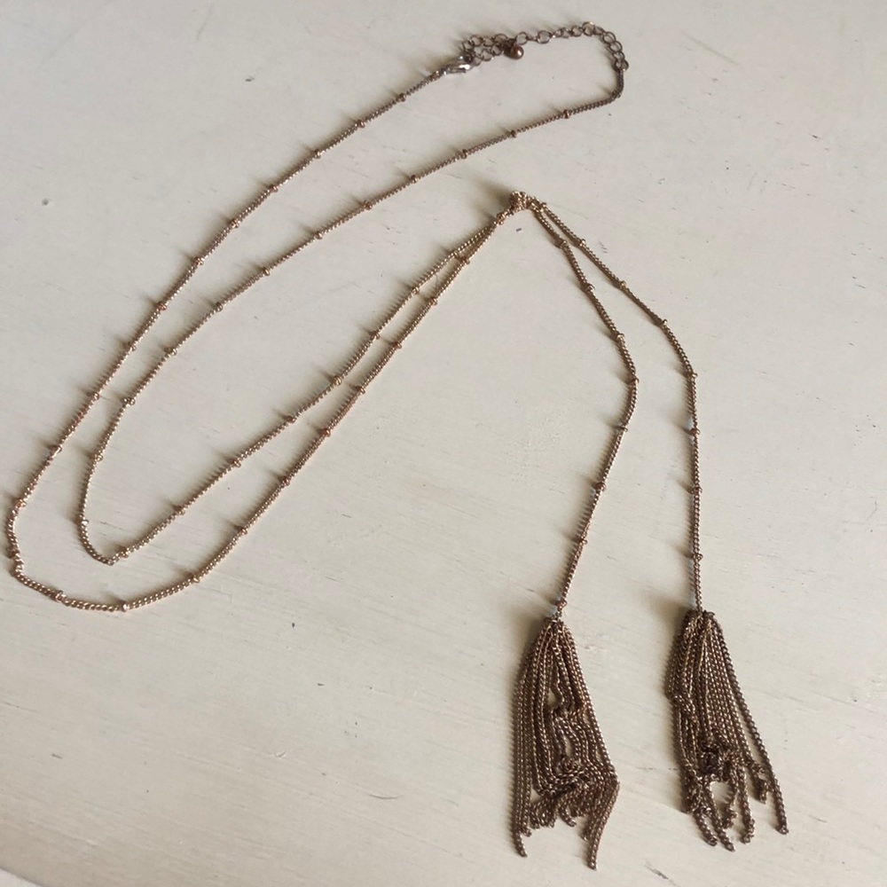 Simple gold chain necklace!!